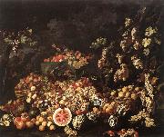 RECCO, Giuseppe Still-Life with Fruit and Flowers China oil painting reproduction